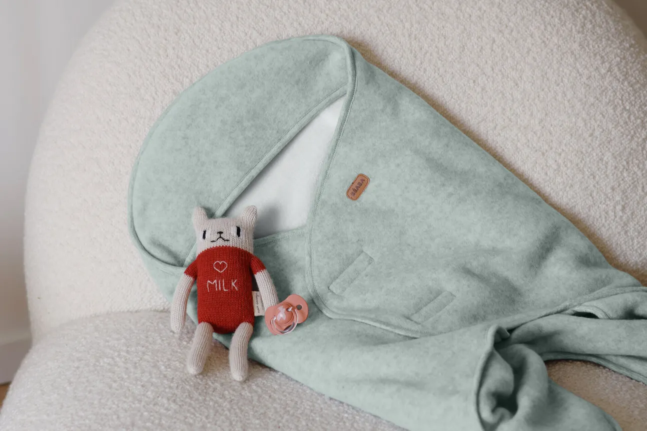 Babynomade® Double Polaire Sage Green