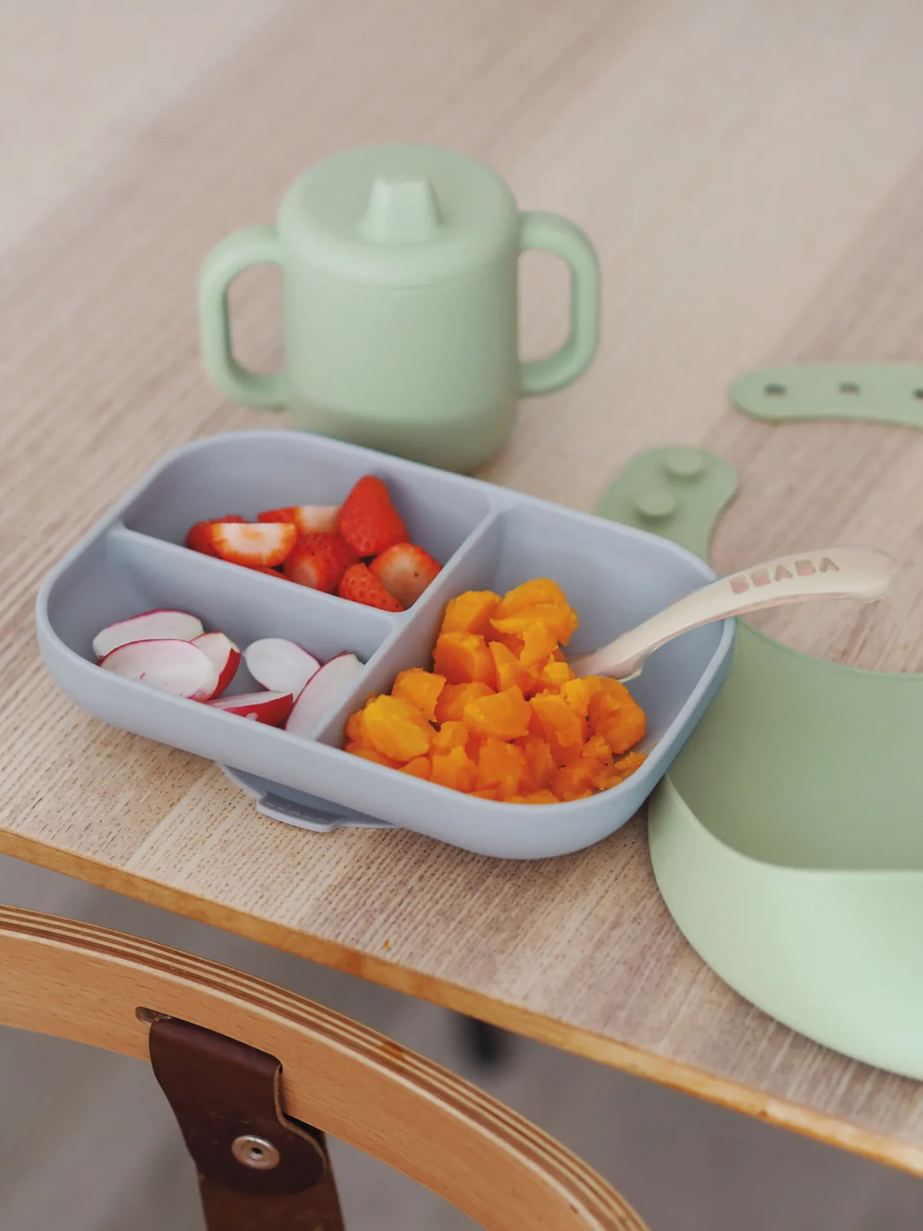Coffret Repas Les Essentiels Grey / Sage Green