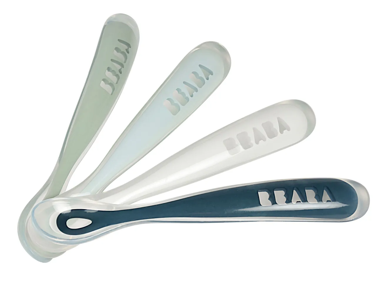 Lot De 4 Cuilleres 1Er Age Silicone Storm