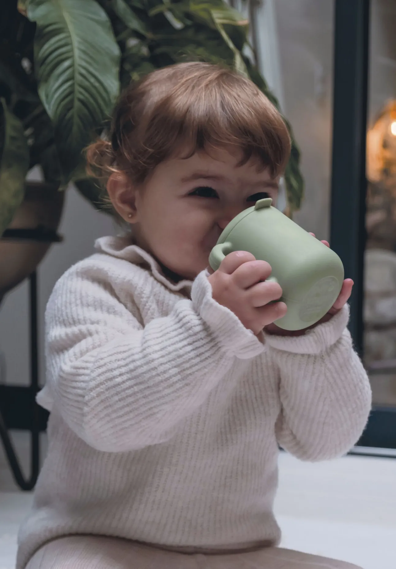 Tasse D'Apprentissage Silicone Sage Green